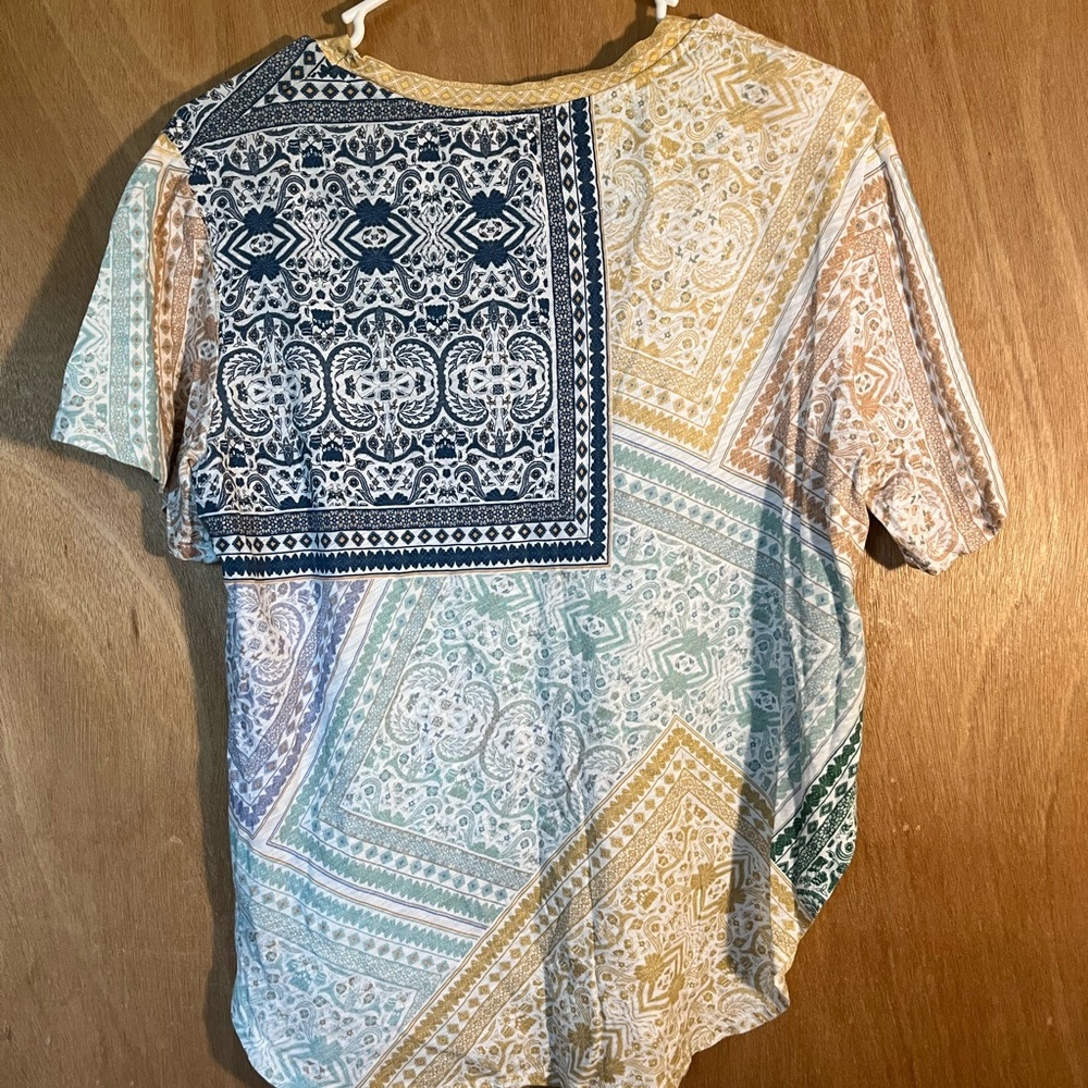 Anthropologie Postmark Patchwork Tee - image 3